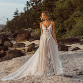 VIKTORIA Trendy Wedding Dress For Bride Sweetheart Spaghetti Straps Buttons Robe De Mariée Women Personalized Customization