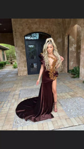 Sexy Mermaid Evening Dress,Stunning Formal Gown Y1377