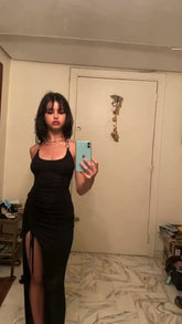 Sexy Black Sleeveless Long Evening Dress,Black Prom Dress Y1362