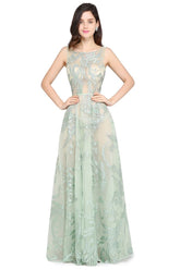 Floor Length Green Sexy Prom Dresses