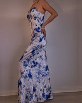 Ink Bamboo Hadiya Mulberry Silk Long dress