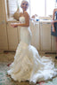 Mermaid Sweetheart Court Train Organza Wedding Dresses WD025