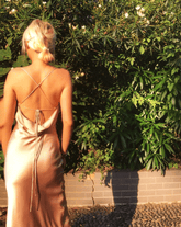 Ryleigh Draped Mulberry Silk Dress