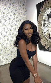 Black Spaghetti Straps Dress Sexy Homecoming Dress 22nd Birthday Outfit Dress For Black Girls Y859