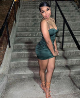 Sexy Spaghetti Straps Dress Birthday Outfit Dress Mini Homecoming Dress Y1822