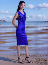 Marcie Mulberry Silk Dress