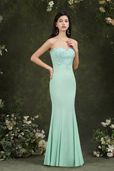 Sweetheart Floral Lace Tulle Mermaid Long Prom dress