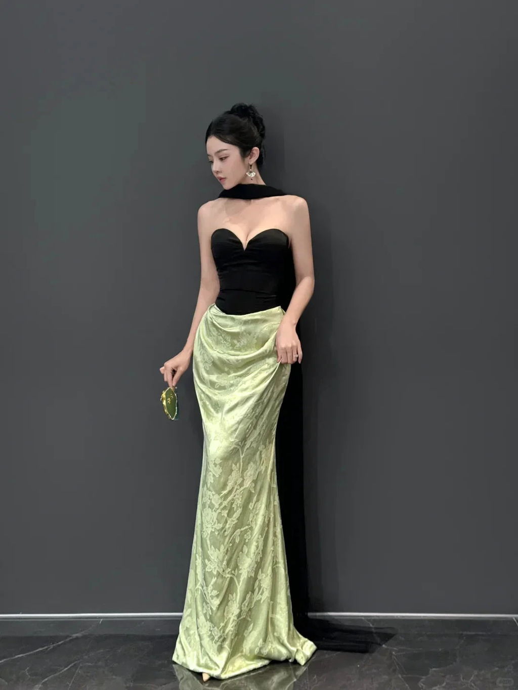 Vintage Strapless Satin Mermaid Prom Dress Long Evening Dress Y8593 by simplepromdress