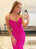 LAURYN |MERMAID SWEETHEART NECK SEQUINS PROM DRESS by KissProm