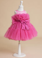 Enchanting Pink Princess Sleeveless Tulle Flower Girl Dress with Bow Accent (… - photo 5