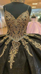 Beading Quinceanera Dresses Sequin Applique Princess Ball Gown With Cape Y1516 by simplepromdress