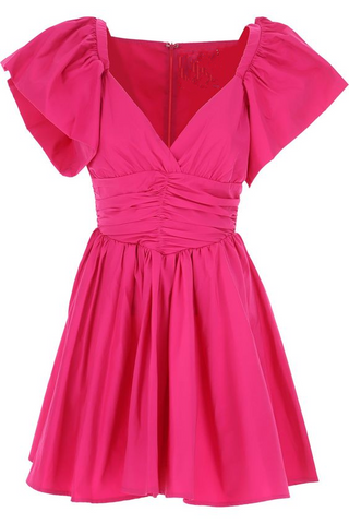 A-Linie Hot Pink Homecoming Kleid Fashion Outfit Kleid Y2530