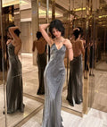 New Style V Neck Long Evening Dress Trendy Prom Gown Y7389 by simplepromdress