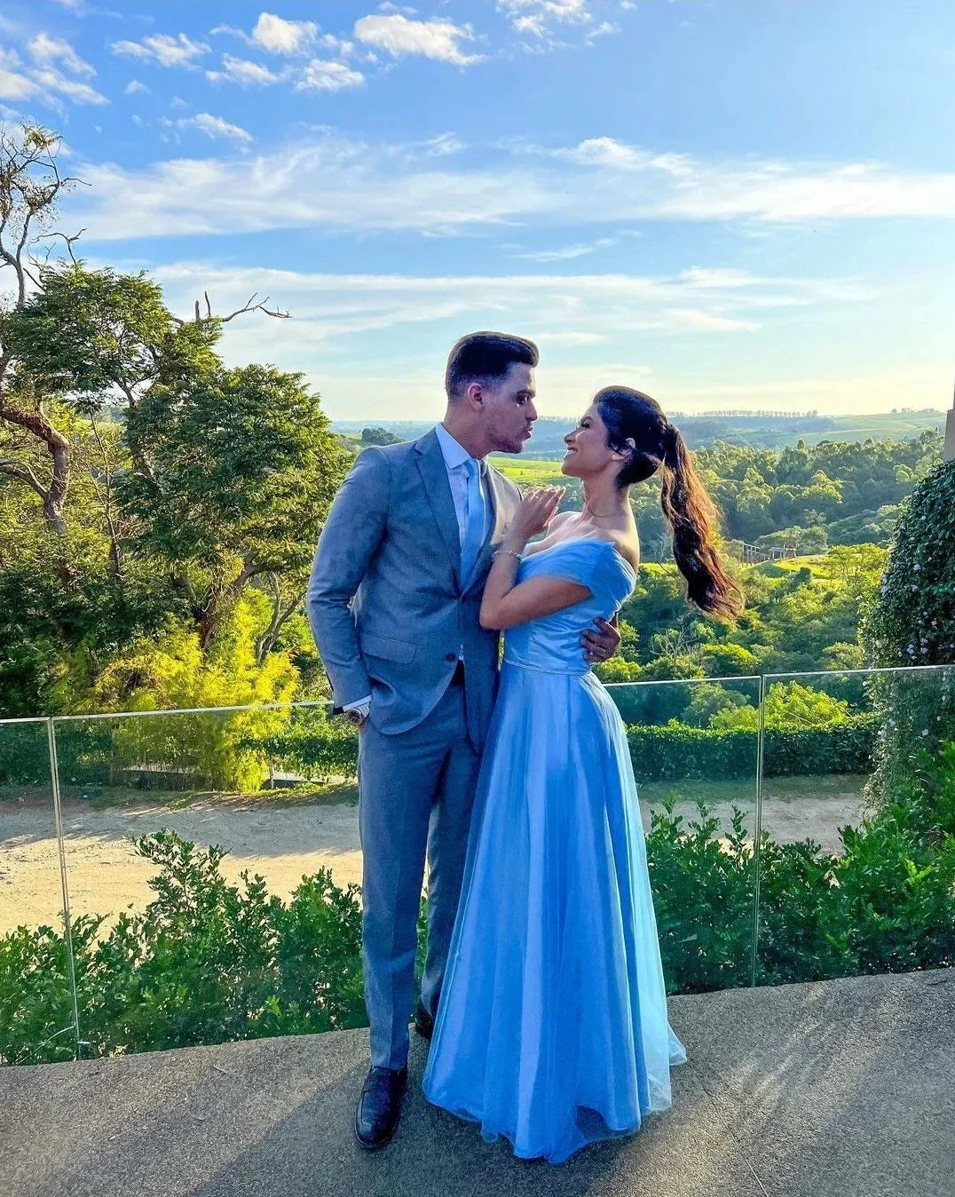 Elegant Blue A-line Evening Dress Blue Graduation Dress Y5703 by simplepromdress