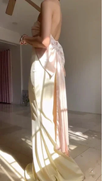 Classy Strapless Mermaid Long Prom Dress Evening Dress With Bow Y8499 by simplepromdress