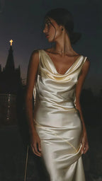 Sexy Backless Satin Sheath Prom Dress Long Evening Dress Y8280 by simplepromdress