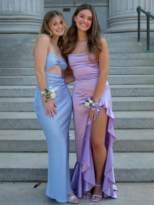 Sexy Satin Long Prom Dress Evening Dress Y7844 Hover Image