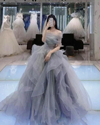 Charming A-line Tulle Prom Dress,Elegant Evening Gown Y1919 by simplepromdress