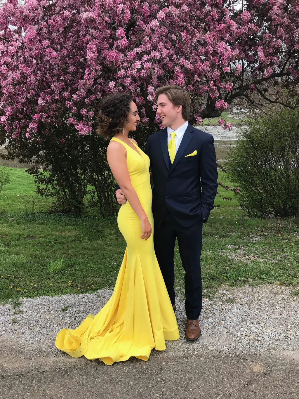 Elegant Yellow Mermaid Prom Dress Yellow Evening Dress Y5707 by simplepromdress