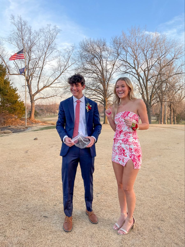 Strapless Print Florals Homecoming Dress Trendy Party Dress Y2241 Main Image