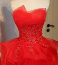 Charming A-line lace strapless short homecoming dresses Y1107 by simplepromdress