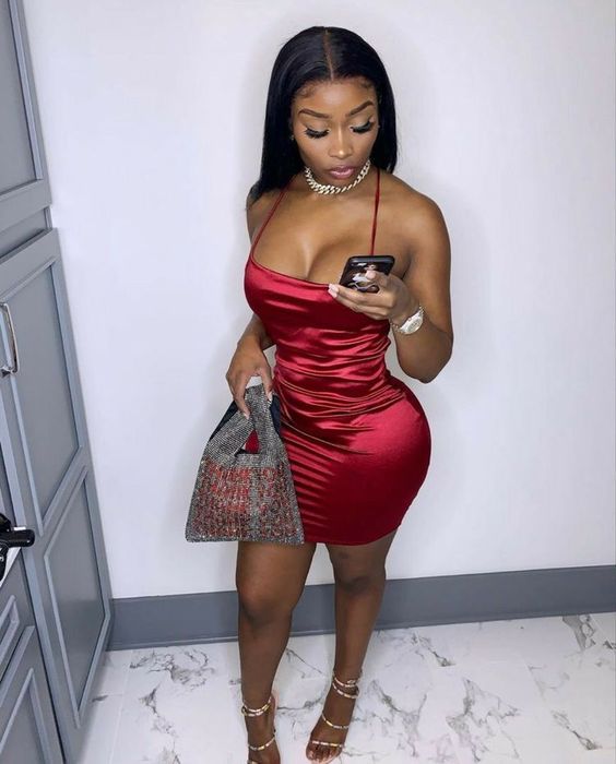 18th Birthday Outfit Tight Dress Sexy Homecoming Dress Y414 Main Image