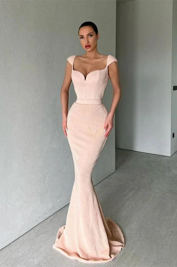 Mermaid Off The Shoulder Sweetheart Long Prom Dress with Sequins by BIZTUNNEL