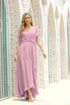 Numbersea Mother of The Bride Dresses Plus Size V-Neck Floor Length Formal Prom Dress for Wedding Guest 28020 by numbersea