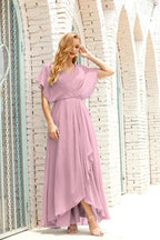 Numbersea Mother of The Bride Dresses Plus Size V-Neck Floor Length Formal Prom Dress for Wedding Guest 28020 by numbersea