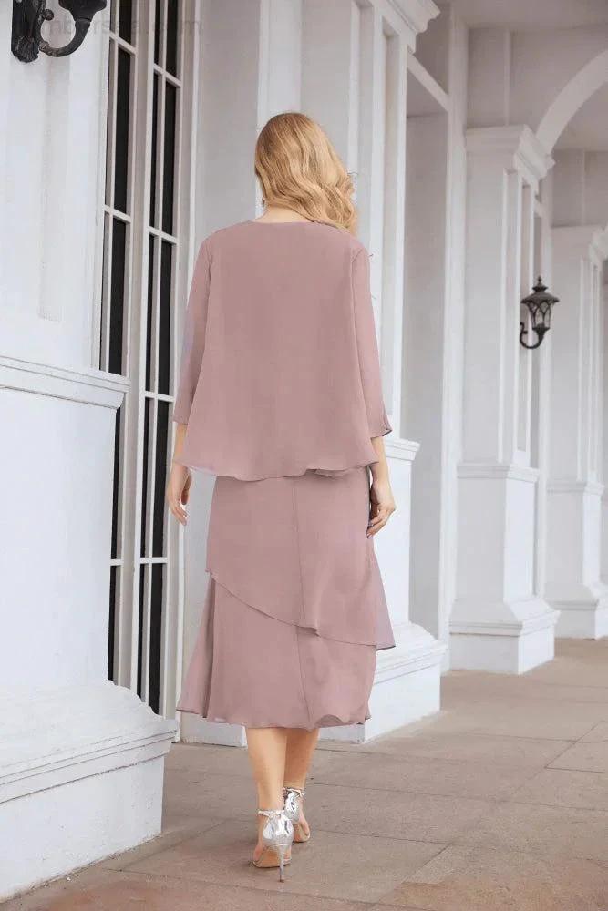 Sunnderly Two-Piece A-line Mother of The Bride Dress Formal Party Gown Dress SY28072 by numbersea