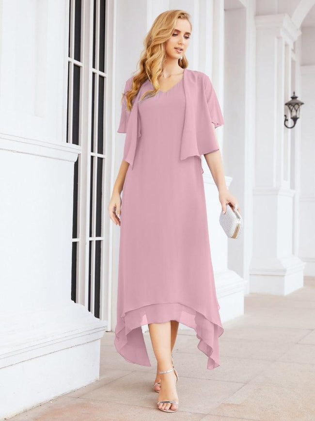 Sunnderly Two-Piece A-line Mother of The Bride Dress Formal Party Gown Dress SY28073 Hover Image
