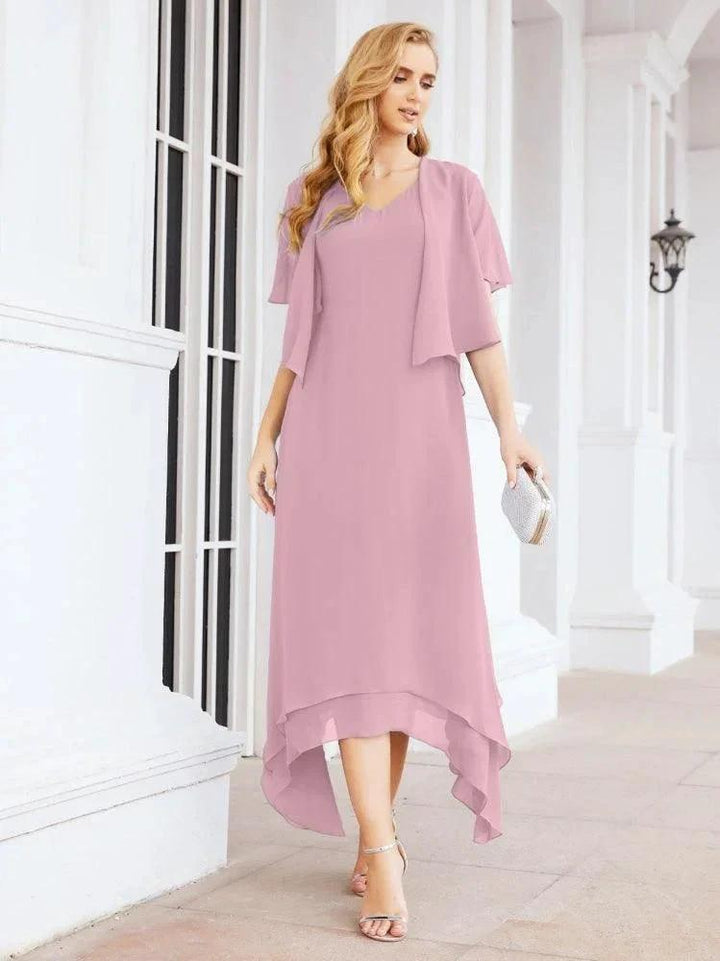 Sunnderly Two-Piece A-line Mother of The Bride Dress Formal Party Gown Dress SY28073 by numbersea