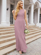 Numbersea Bridesmaid Dresses for Wedding Ruffles Long Formal Prom Gowns 28039 by numbersea