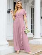 Numbersea Bridesmaid Dresses Backless Formal Prom Gowns for Evening Party Mother of The Bride Dress 28040 by numbersea