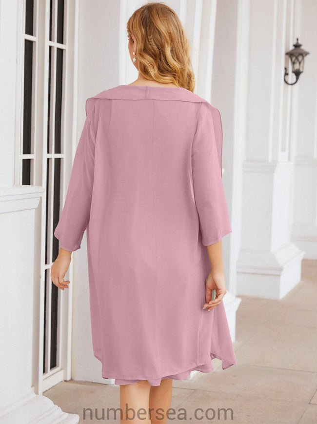 Sunnderly Mother of The Bride Dresses Prom Dress Casual Pleated Dress  SY28065 Main Image