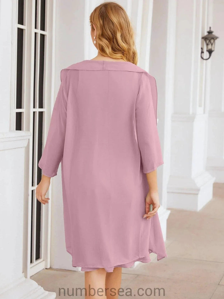 Sunnderly Mother of The Bride Dresses Prom Dress Casual Pleated Dress SY28065 by numbersea
