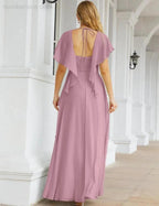 Numbersea Bridesmaid Dresses Backless Formal Prom Gowns for Evening Party Mother of The Bride Dress 28040 by numbersea