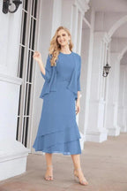 Sunnderly Two-Piece A-line Mother of The Bride Dress Formal Party Gown Dress SY28072 by numbersea