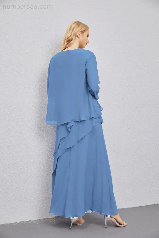 Mother of Bride Dresses with Open Front Lightweight Cardigan Formal Prom Gown 28081 by numbersea