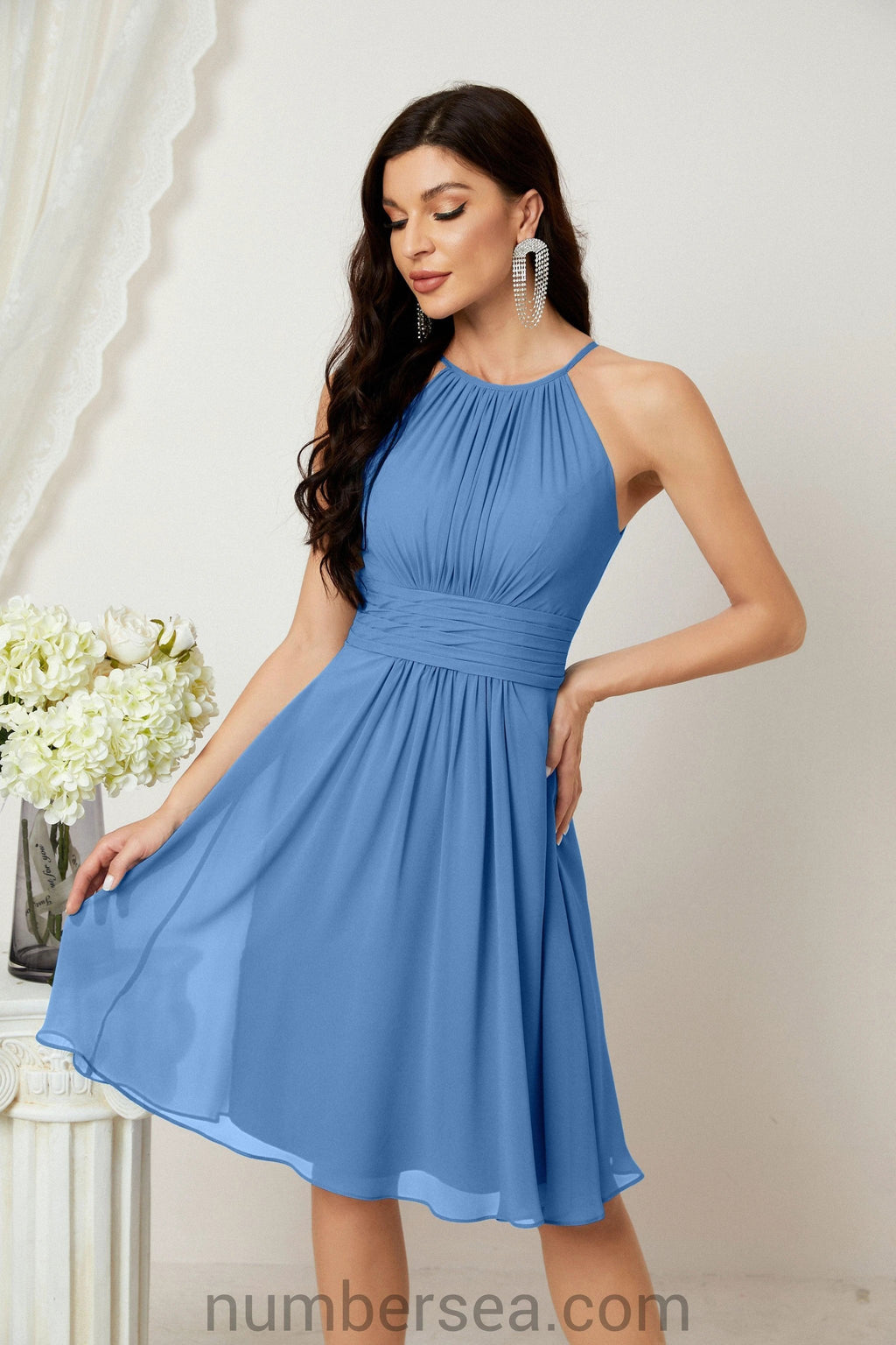 Halter Homecoming Dresses Formal Evening Party Cocktail Dress 28011 by numbersea