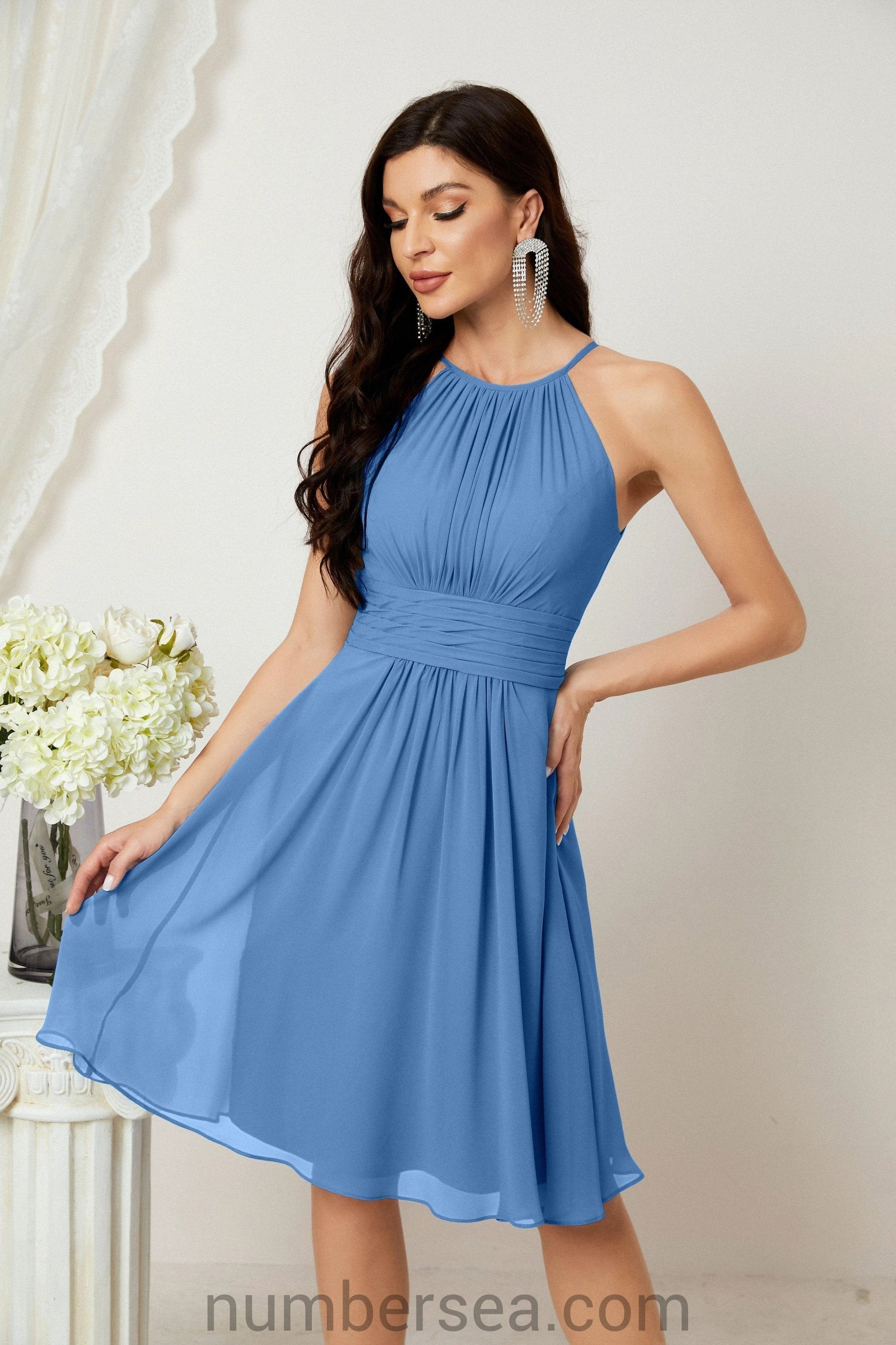 Halter Homecoming Dresses Formal Evening Party Cocktail Dress 28011 by numbersea