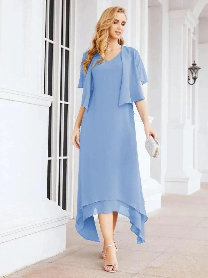 Sunnderly Two-Piece A-line Mother of The Bride Dress Formal Party Gown Dress SY28073 by numbersea