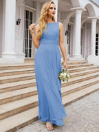 Numbersea Bridesmaid Dresses for Wedding Ruffles Long Formal Prom Gowns 28039 by numbersea