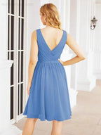 Numbersea Homecoming Dresses Knee Length Skirt V Back 28062 by numbersea
