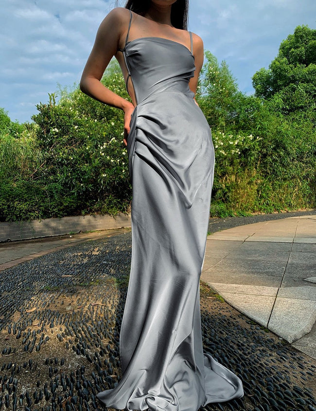 100% Mulberry Silk Saara Dress Gown Hover Image