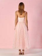 Sweetheart Neckline Starlit Cloar Maxi Length Tulle Prom Dress by Anne of Brittany