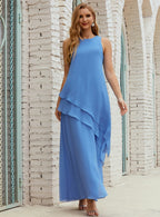 Chiffon Long Plus Size Mother of Bride Dresses Formal Bridesmaid Prom Gown SY28019