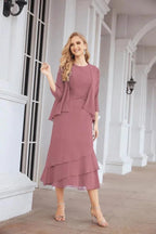 Sunnderly Two-Piece A-line Mother of The Bride Dress Formal Party Gown Dress SY28072 by numbersea