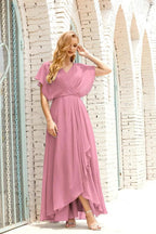 Numbersea Mother of The Bride Dresses Plus Size V-Neck Floor Length Formal Prom Dress for Wedding Guest 28020 by numbersea