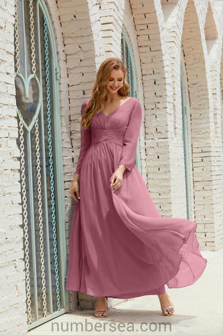 Numbersea Bridesmaid Dress Chiffon Formal Party Dress Evening Dress 28016